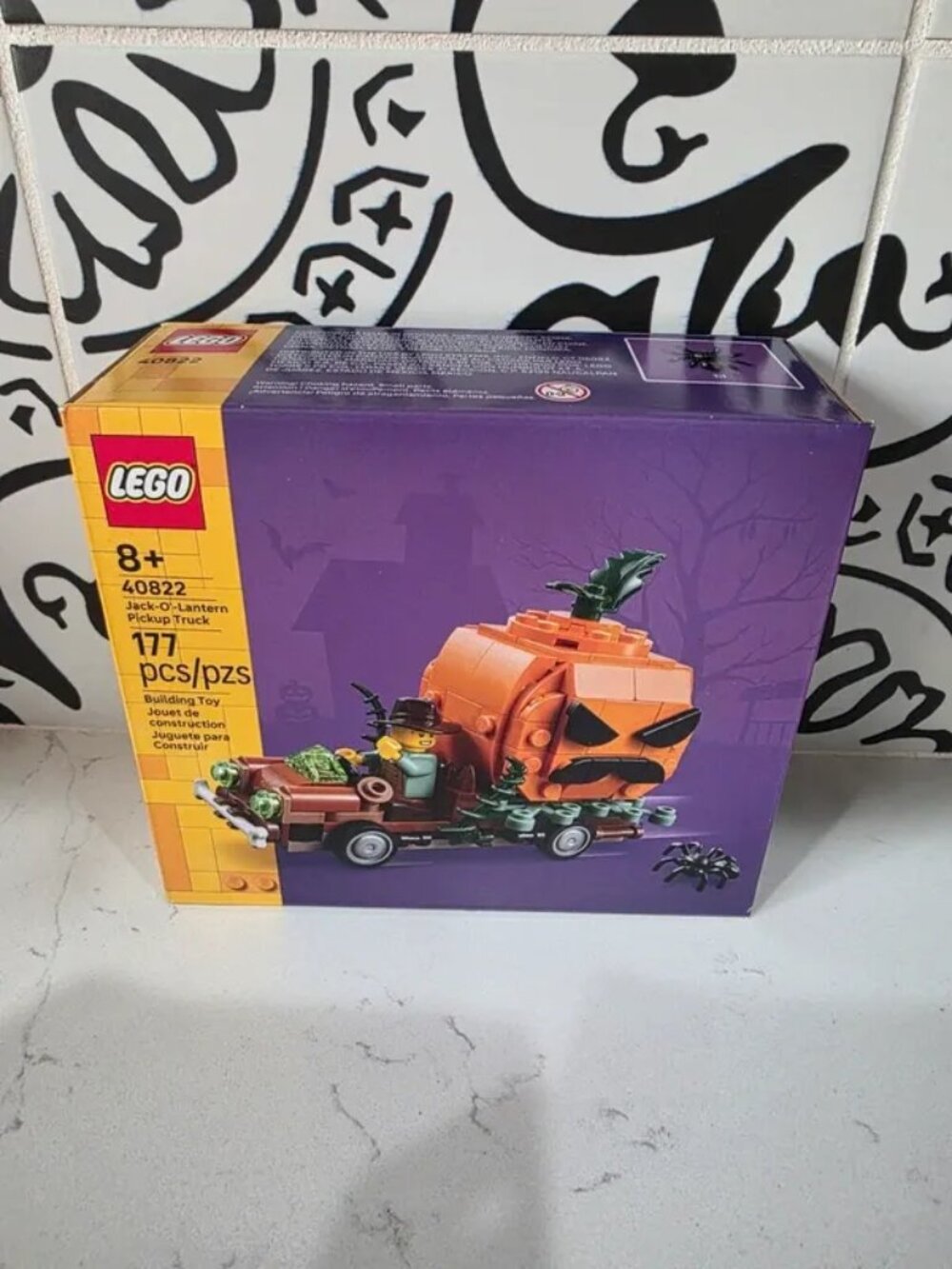 New LEGO Holiday Jack-O'-Lantern Pickup Truck 177 Piece Building Set 40822